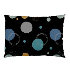 Circle Pattern Abstract Polka Dot Pillow Case by danenraven