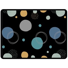 Circle Pattern Abstract Polka Dot Fleece Blanket (large)  by danenraven