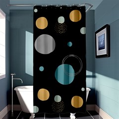 Circle Pattern Abstract Polka Dot Shower Curtain 36  X 72  (stall)  by danenraven