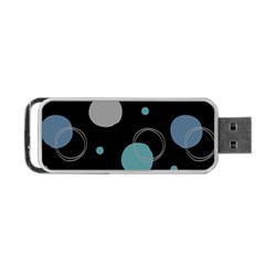 Circle Pattern Abstract Polka Dot Portable Usb Flash (one Side)