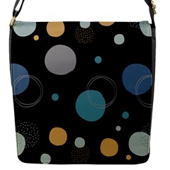 Circle Pattern Abstract Polka Dot Flap Closure Messenger Bag (s) by danenraven