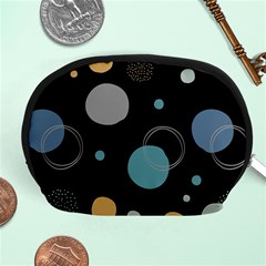 Circle Pattern Abstract Polka Dot Accessory Pouch (medium) by danenraven