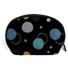 Circle Pattern Abstract Polka Dot Accessory Pouch (large)