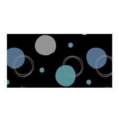 Circle Pattern Abstract Polka Dot Satin Wrap 35  X 70  by danenraven