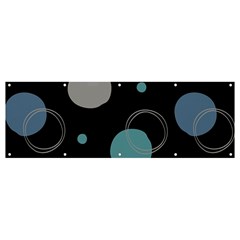 Circle Pattern Abstract Polka Dot Banner And Sign 12  X 4 