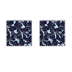 Floral Print Art Pattern Design Cufflinks (square)