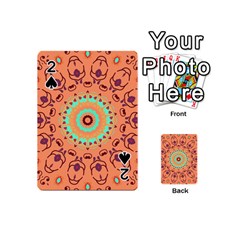 Folk Art Pattern Folk Art Background Playing Cards 54 Designs (mini) by danenraven