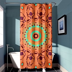 Folk Art Pattern Folk Art Background Shower Curtain 36  X 72  (stall)  by danenraven