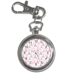 Eiffel Tower Pattern Wallpaper Key Chain Watches by danenraven