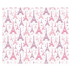 Eiffel Tower Pattern Wallpaper Double Sided Flano Blanket (small)  by danenraven