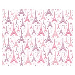 Eiffel Tower Pattern Wallpaper Double Sided Flano Blanket (medium)  by danenraven