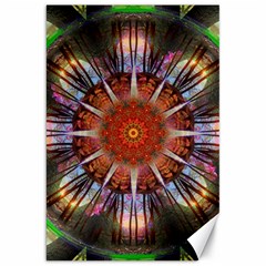 Mandala Trees Flower Psychedelic Canvas 20  X 30  by danenraven