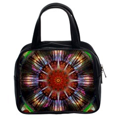 Mandala Trees Flower Psychedelic Classic Handbag (two Sides) by danenraven