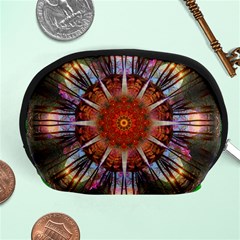 Mandala Trees Flower Psychedelic Accessory Pouch (medium) by danenraven