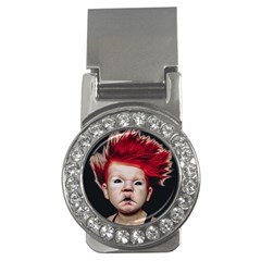 Creepy Boy Portrait Art Money Clips (cz)  by dflcprintsclothing