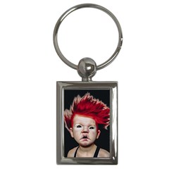 Creepy Boy Portrait Art Key Chain (rectangle) by dflcprintsclothing