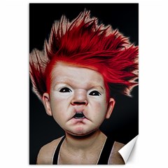 Creepy Boy Portrait Art Canvas 20  X 30  by dflcprintsclothing