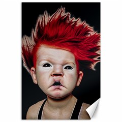 Creepy Boy Portrait Art Canvas 24  X 36  by dflcprintsclothing