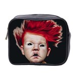 Creepy Boy Portrait Art Mini Toiletries Bag (Two Sides) Front