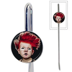 Creepy Boy Portrait Art Book Mark by dflcprintsclothing