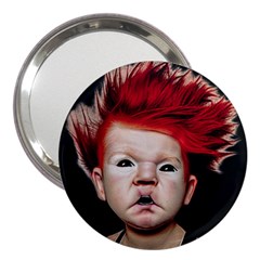 Creepy Boy Portrait Art 3  Handbag Mirrors by dflcprintsclothing