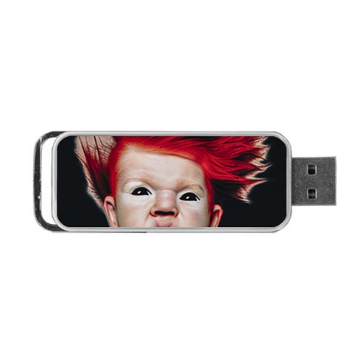 Creepy Boy Portrait Art Portable USB Flash (Two Sides)