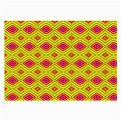 Red Yellow Abstract Large Glasses Cloth (2 Sides) by artworkshop