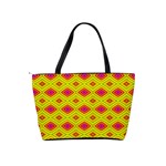 Red Yellow Abstract Classic Shoulder Handbag Back