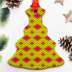 Red Yellow Abstract Ornament (christmas Tree) 