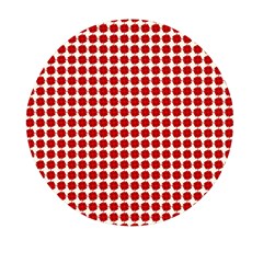 Red Pattern Seamless Texture Background Mini Round Pill Box (pack Of 5) by artworkshop