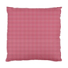 Red Gingham Check Standard Cushion Case (one Side) by artworkshop