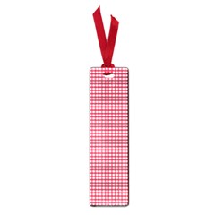 Red Gingham Check Small Book Marks by artworkshop