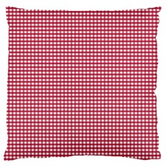 Red Gingham Check Standard Flano Cushion Case (one Side) by artworkshop