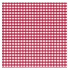 Red Gingham Check Square Satin Scarf (36  X 36 ) by artworkshop