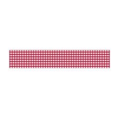 Red Gingham Check Flano Scarf (mini) by artworkshop