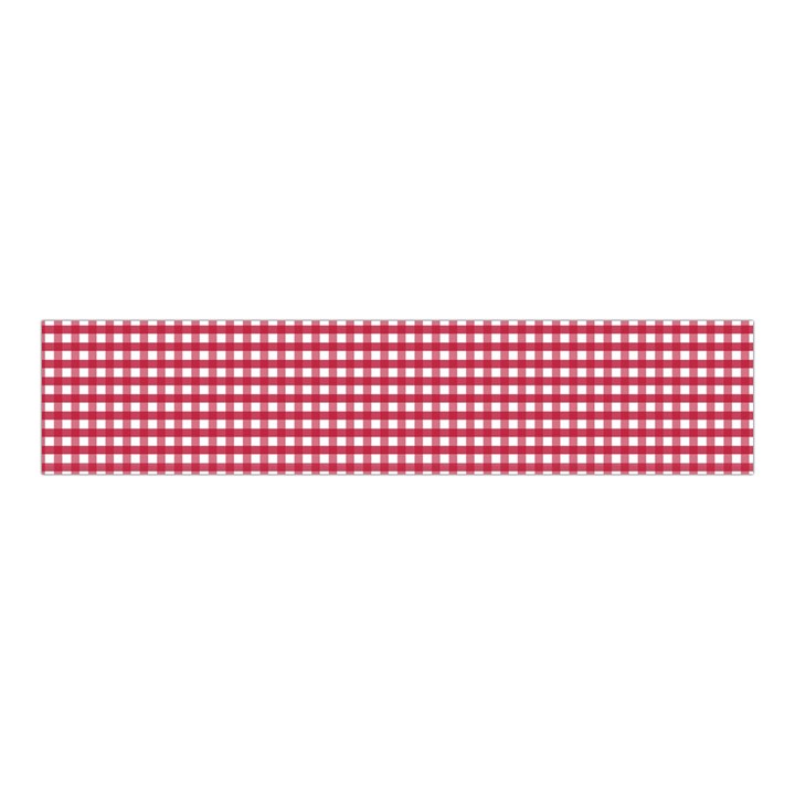 Red Gingham Check Velvet Scrunchie