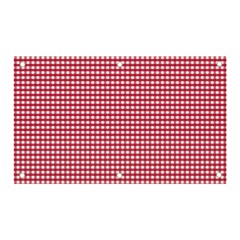 Red Gingham Check Banner And Sign 5  X 3  by artworkshop