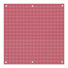 Red Gingham Check Banner And Sign 3  X 3 