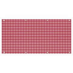 Red Gingham Check Banner And Sign 8  X 4 