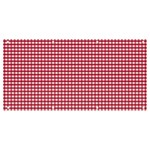 Red Gingham Check Banner and Sign 8  x 4  Front