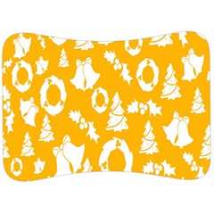 Orang Card Christmas Velour Seat Head Rest Cushion by artworkshop