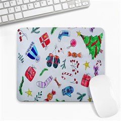 New Year Christmas Sketch Gifts Large Mousepads by artworkshop