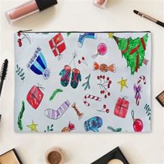 New Year Christmas Sketch Gifts Cosmetic Bag (xl) by artworkshop