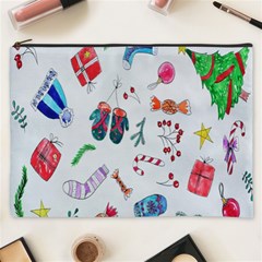 New Year Christmas Sketch Gifts Cosmetic Bag (xxxl) by artworkshop