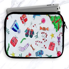 New Year Christmas Sketch Gifts Apple Ipad 2/3/4 Zipper Cases by artworkshop