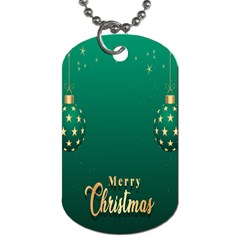 Merry Christmas Holiday Dog Tag (Two Sides)