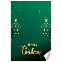 Merry Christmas Holiday Canvas 24  X 36  by artworkshop