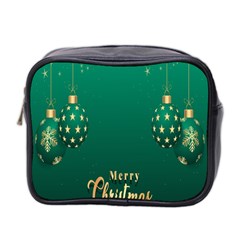 Merry Christmas Holiday Mini Toiletries Bag (two Sides) by artworkshop