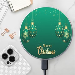 Merry Christmas Holiday Wireless Charger by artworkshop