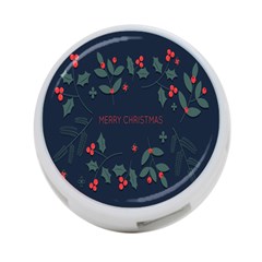 Merry Christmas  Frame Flora 4-port Usb Hub (two Sides) by artworkshop